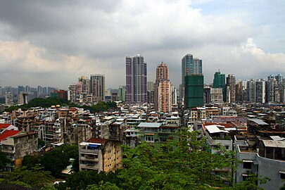 Macau soos gesien vanaf die Macau Museum