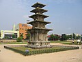 Jeongnimsa. Pagode à cinq étages de Baekje. Buyeo