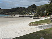 The shoreline of Boat Harbour Beach