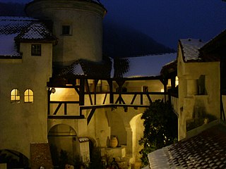 Bran Castle at night