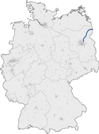 Mapa da localização da auto-estrada A 11 in Deutschland