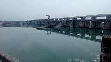 The Yamuna view from Hathni Kund Barrage