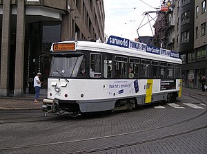 Tramvai PCC pe linia 8