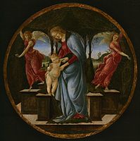 Sandro Botticelli, Madonna with Child and Two Angels, asi 1493