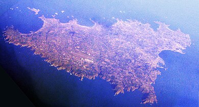 Aerial photograph of Guernsey