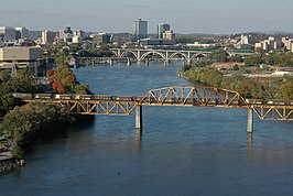 De Tennessee River in Knoxville (Tennessee)