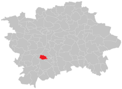 Location of Hodkovičky in Prague