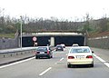 Tunnel Reichswaldallee, einer der zahlreichen Tunnel der BAB 44