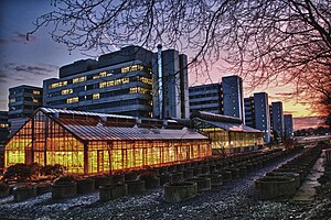 Universität Bielefeld mit Gewächshäusern