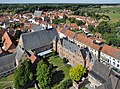 Damme: algemeen overzicht van op de toren van de Onze-Lieve-Vrouw-Hemelvaartkerk