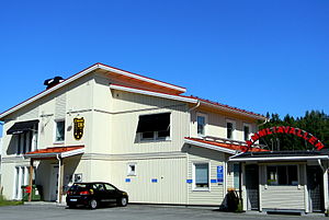 The Gammliavallen stadium entrance