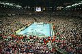 Die Arena Zagreb während des Handball-WM-Finals 2009 zwischen Kroatien und Frankreich