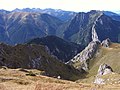 Mountains and valleys in the Czech Republic