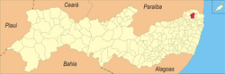 Location in the state of Pernambuco