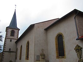 Kerk van Saint-Laurent / St.Laurentius in Mainvillers / Mayweiler