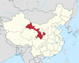 Gansu – Localizzazione