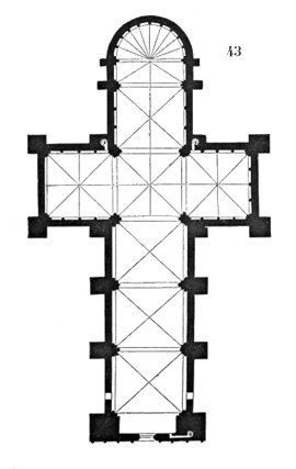 Planta de macizos de la catedral