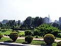 Pyongyang, the triumph arch and Ryugyong Hotel