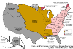 Di Verainigte Staate noch em Louisiana Purchase 1803