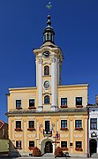 Town hall in Skoczów, Poland. Facade.