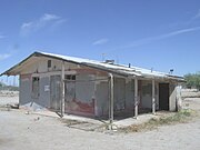 Old 1920 house' in the town of Sacaton located on Casa Blanca Road in the Gila Indian Reservation.