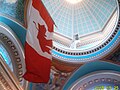 Canadian flag in BC Parliament buildings, Victoria, Canada