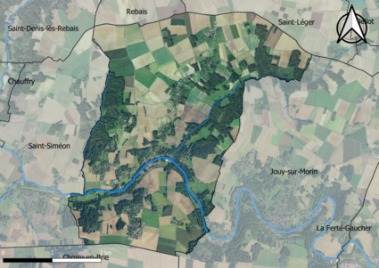 Carte orhophotogrammétrique de la commune.