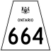 Highway 664 marker