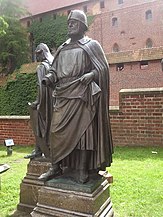 Statue Siegfried vo Feichtwangen auf da Marienburg