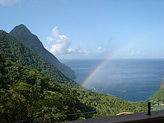 ... and Gros Piton in St. Lucia