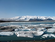 Multicolored ice on Jökulsárlón