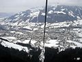 Kitzbüheler Horn nähtuna köisraudteelt Hahnenkammile