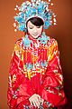 Chinese red bridal dress.