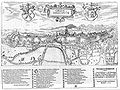 östliche Ansicht der Stadt und Festung Gießen (1612)