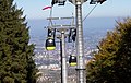 Polski: Kolej gondolowa na Szyndzielnię. Čeština: Kabinková lanovka na Szyndzielniu. English: Gondola lift on Szyndzielnia.