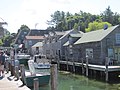 Buildings along the Leland River