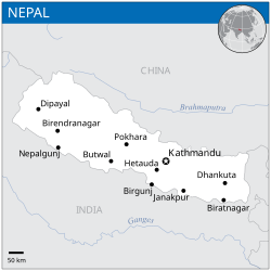 Lokasi Nepal