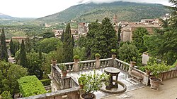 Veduta di Tivoli da villa d'Este