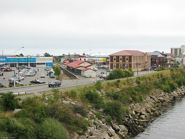 Panorama of Greymouth, New Zealand