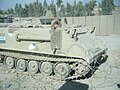 A M113 APC at a random checkpoint.