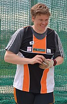 Manuela Montebrun, zweifache WM-Dritte (2003/2005), kam auf den achten Platz