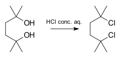 Synthesis of 2,5-Dichloro-2,5-dimethylhexane by an SN1 reaction