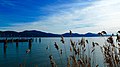 Alba lungo le rive del lago Trasimeno