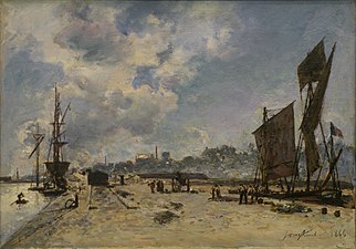 Johan Barthold Jongkind, Quai à Honfleur, 1866.