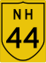 National Highway 44 marker