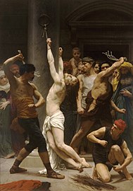 La flagellation de Notre Seigneur Jésus-Christ, par William Bouguereau, 1880. Dépôt du Musée des beaux-arts de La Rochelle.