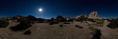 Night view with moon