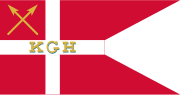 The flag of the Royal Greenland Trading Department used before 1908