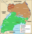 Image 29An ethnolinguistic map of Uganda (from Uganda)