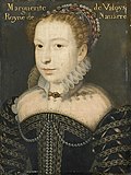 Porträt Margaretes von Valois eines anonymen Malers nach François Clouet, zweite Hälfte des 16. Jahrhunderts, Musée Condé